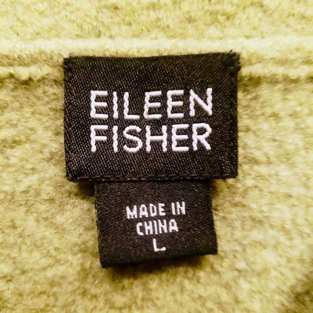 EILEEN FISHER Jacket, Green 100% Wool, L - image 7
