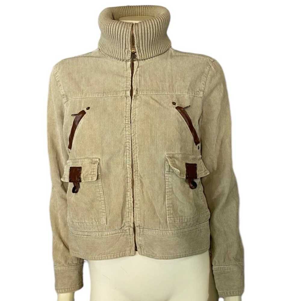 Zara TRF corduroy Jacket w/ long knit turtleneck … - image 1