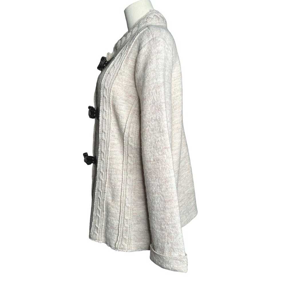 Venario Dina 100% Wool Womens Ivory Sweater Jacke… - image 4