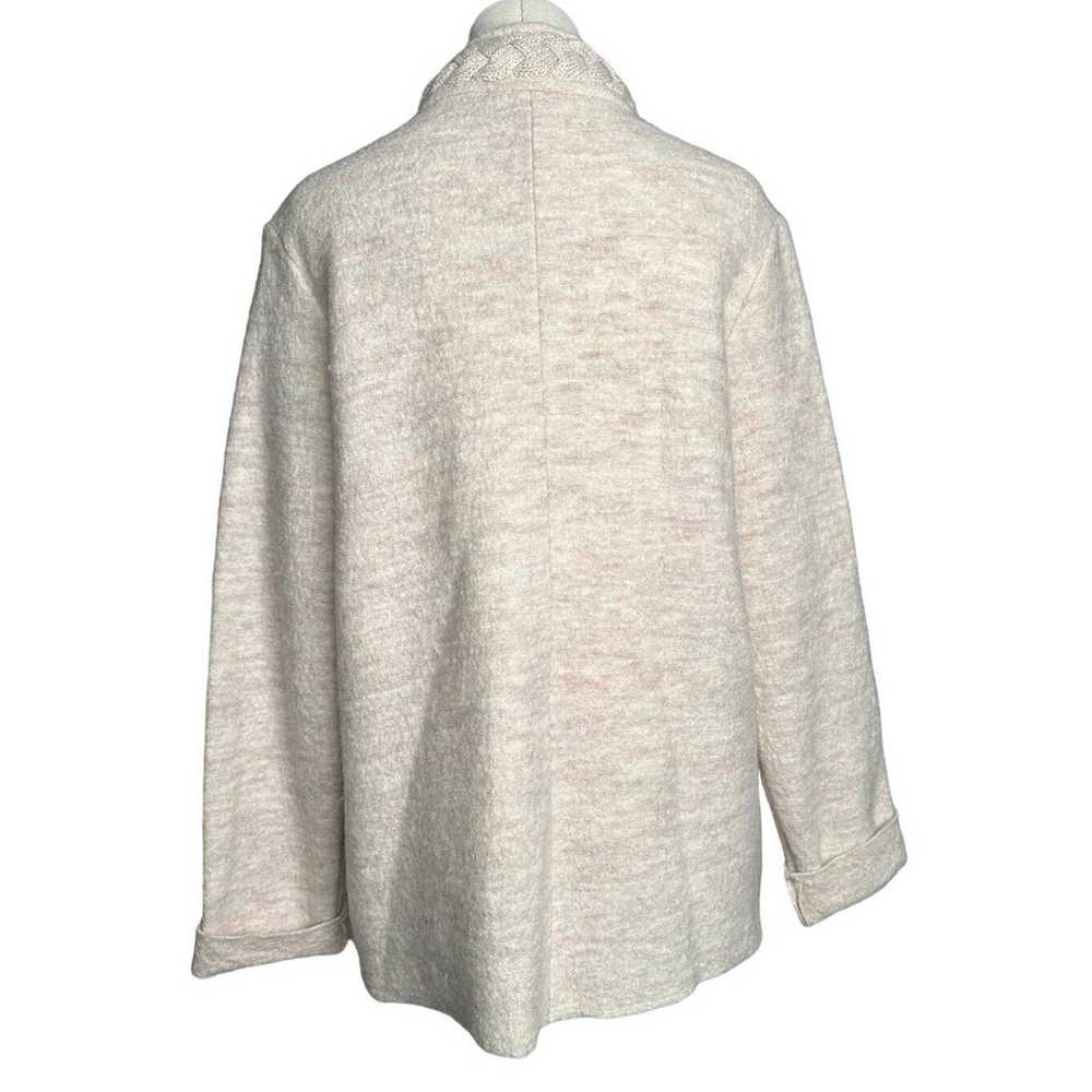 Venario Dina 100% Wool Womens Ivory Sweater Jacke… - image 5