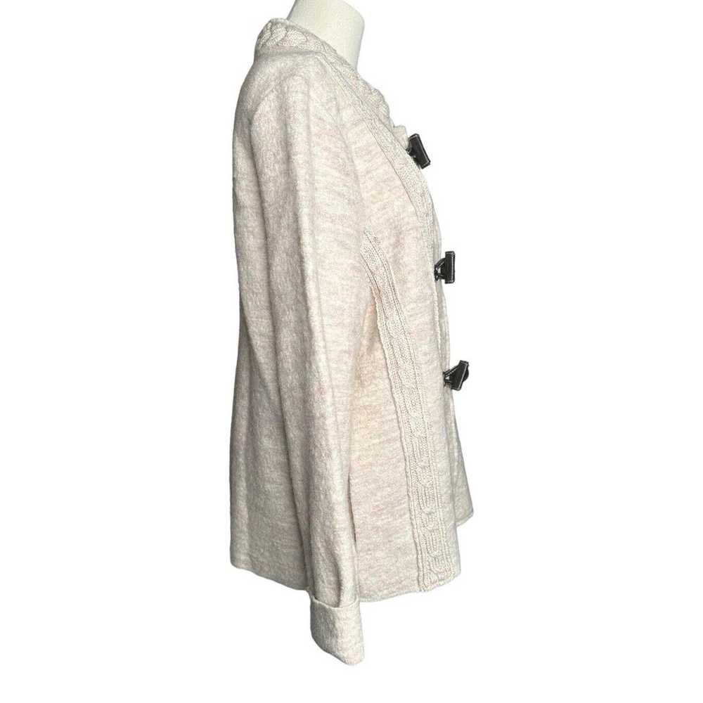 Venario Dina 100% Wool Womens Ivory Sweater Jacke… - image 6