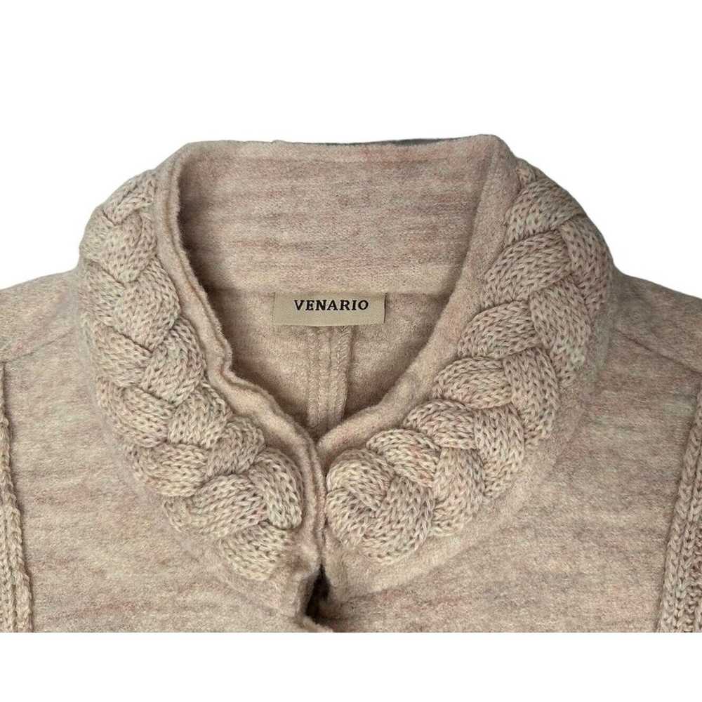 Venario Dina 100% Wool Womens Ivory Sweater Jacke… - image 8
