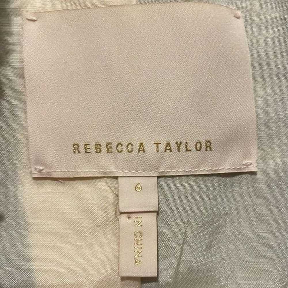 Rebecca Taylor pink black boucle zip front blazer… - image 5