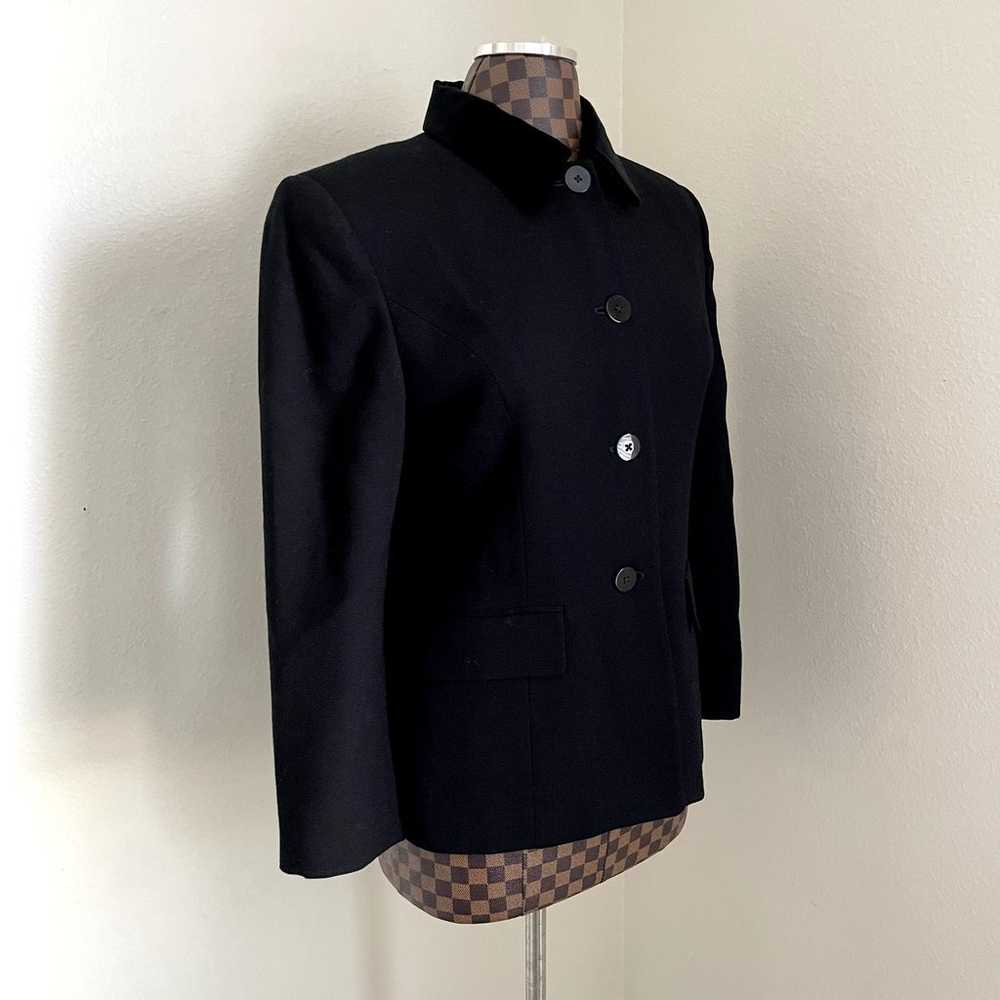 Ralph Lauren Black Ladies Crepe Wool Blazer Jacke… - image 3