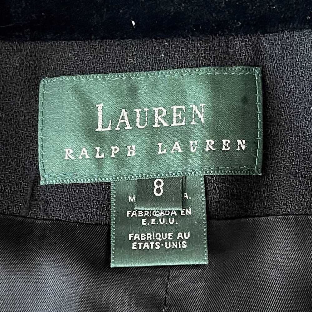 Ralph Lauren Black Ladies Crepe Wool Blazer Jacke… - image 7