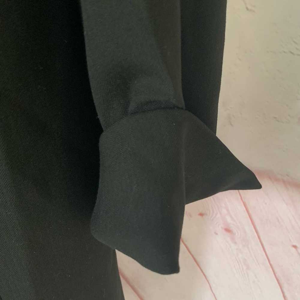 Donna Degnan long blazer jacket black shiny “croc… - image 4