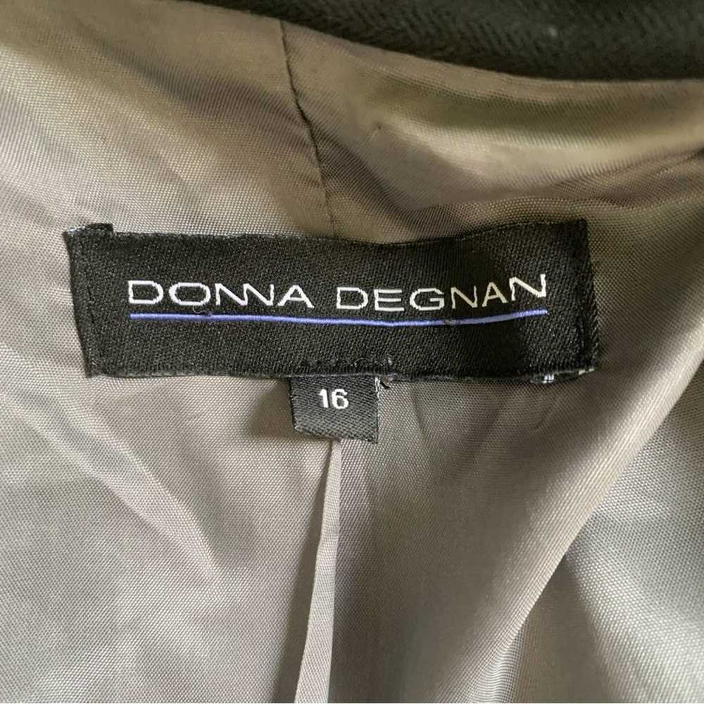 Donna Degnan long blazer jacket black shiny “croc… - image 6