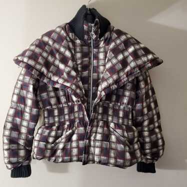 Baby Phat VTG Y2K Plaid Logo Puffer Jacket Vest S… - image 1