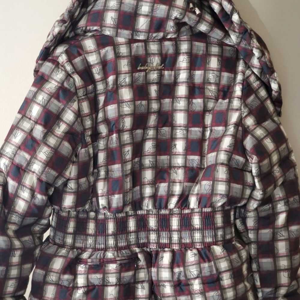 Baby Phat VTG Y2K Plaid Logo Puffer Jacket Vest S… - image 6