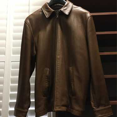 mens leather jacket NAUTICA XL