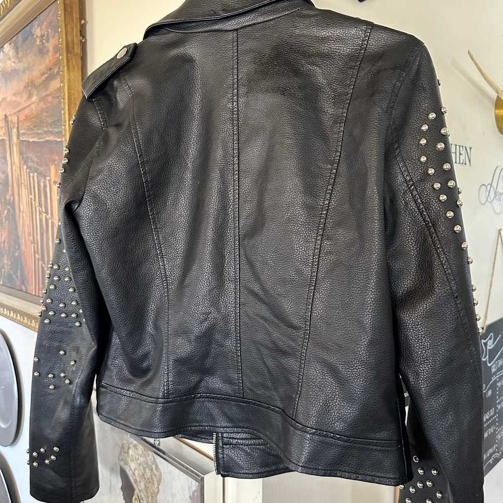 Guess moto jacket with studs - image 4