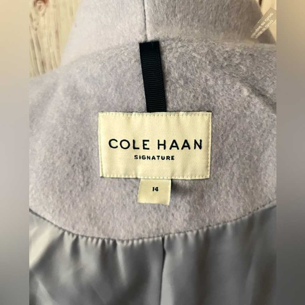 Cole Haan Lilac Wool Coat Sz 14 - image 8