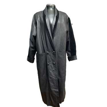 VTG Marco Morani Long Leather Coat Women’s Large B