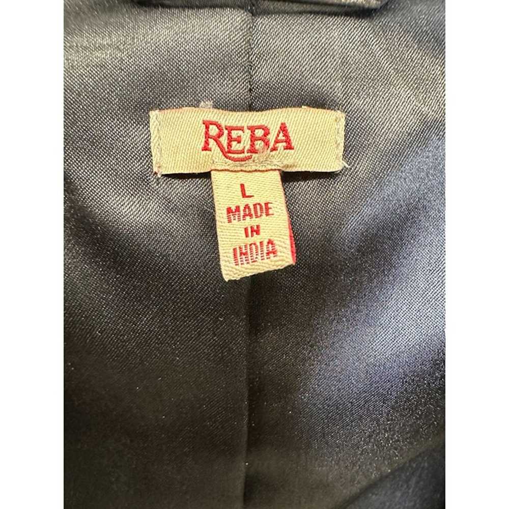 Reba Western Metallic Gold Goat Leather Jacket - image 9