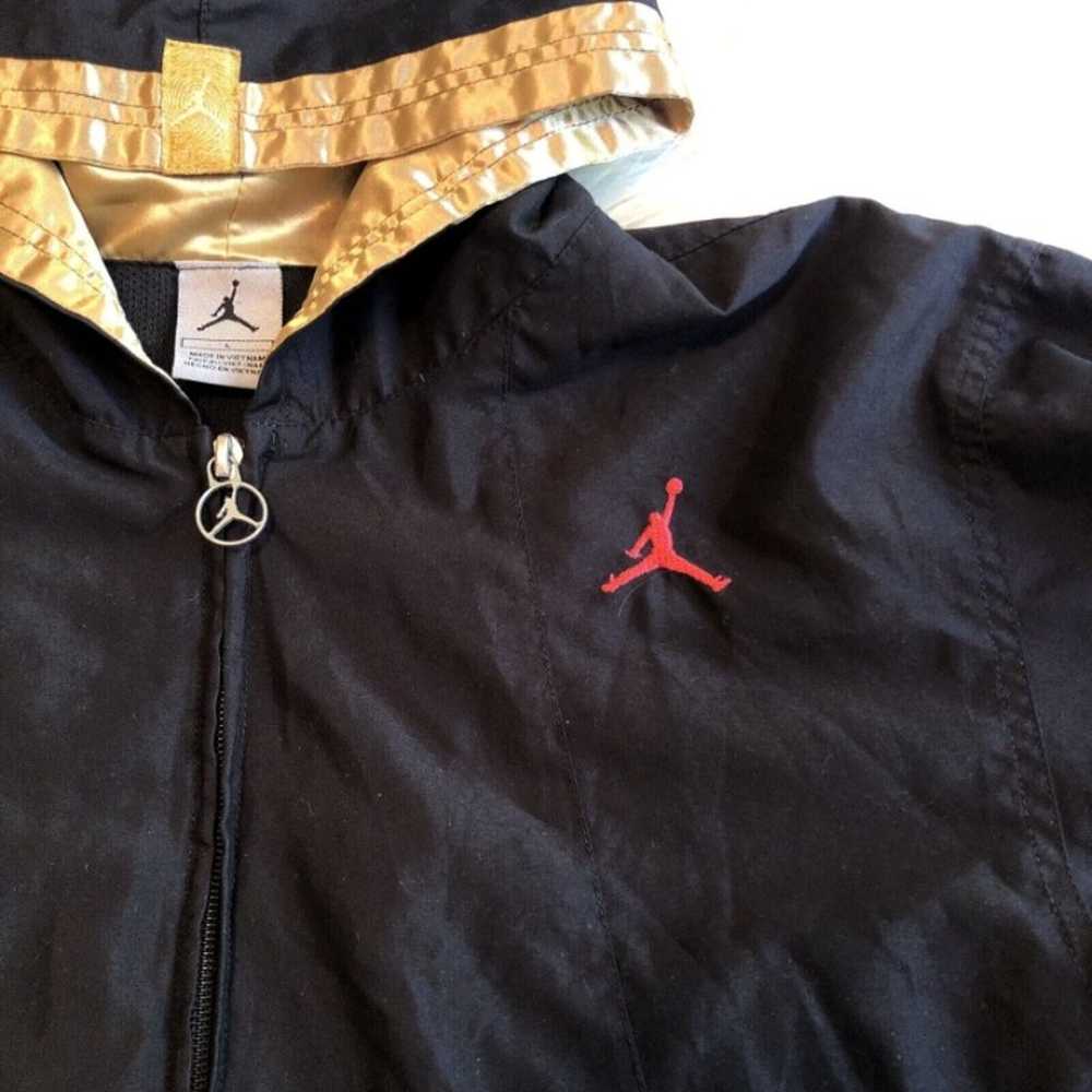 Air Jordan Windbreaker Zip Up Black Jacket Jumpma… - image 3