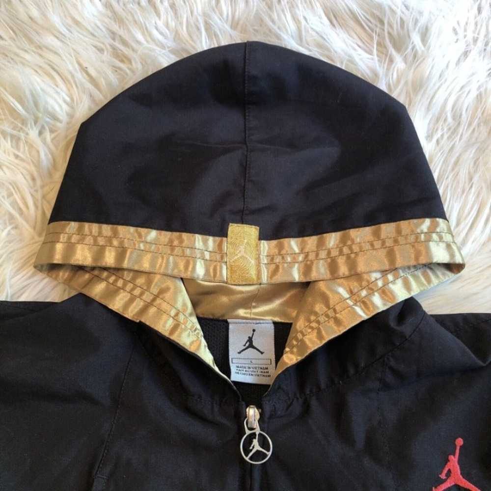 Air Jordan Windbreaker Zip Up Black Jacket Jumpma… - image 6