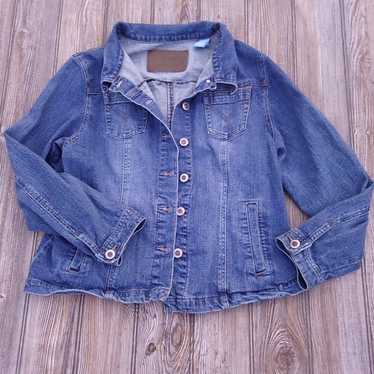 Denim jacket With Pearls NWT - image 1