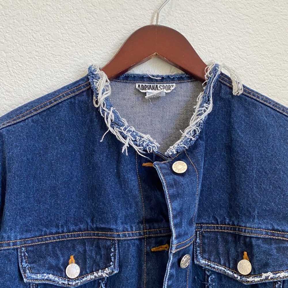 Custom Distressed Oversized Jean Jacket - image 10