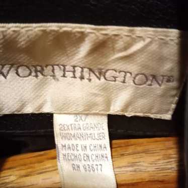 Worthington leather coat