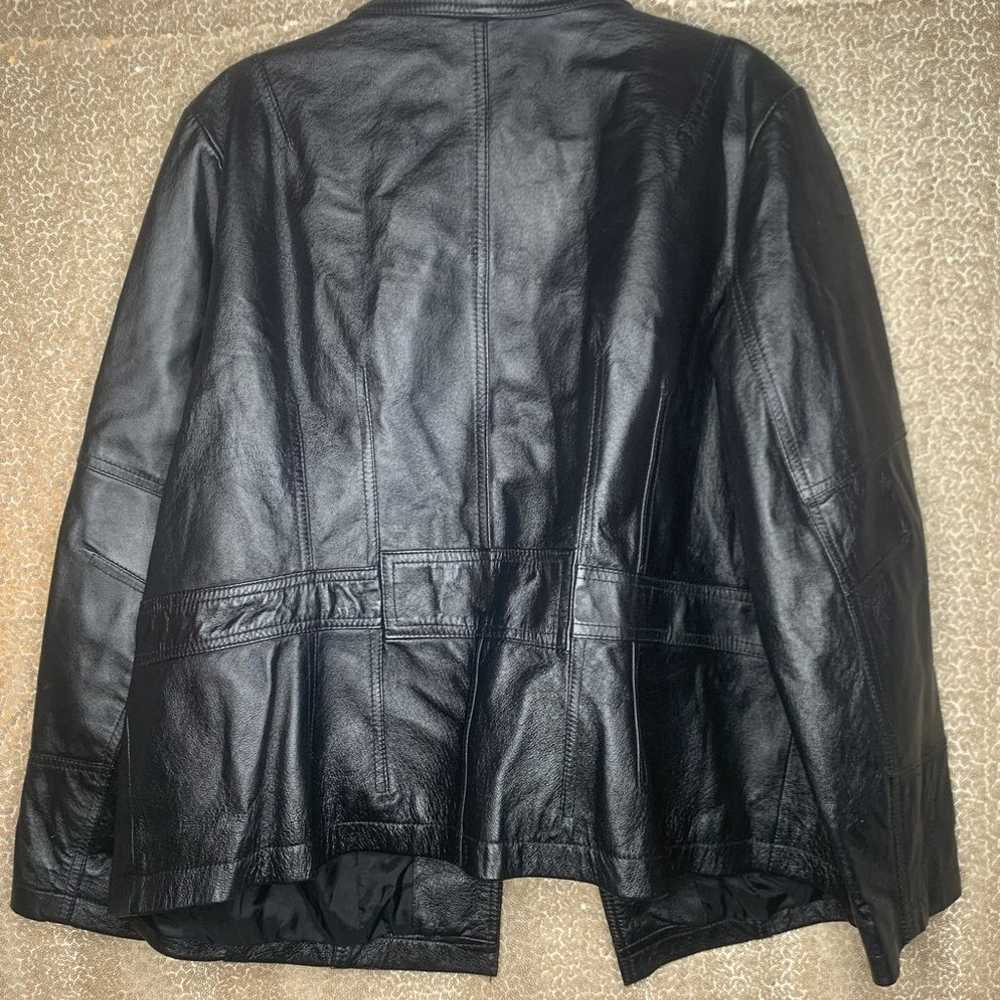 Plus Womens Leather Jacket - image 3
