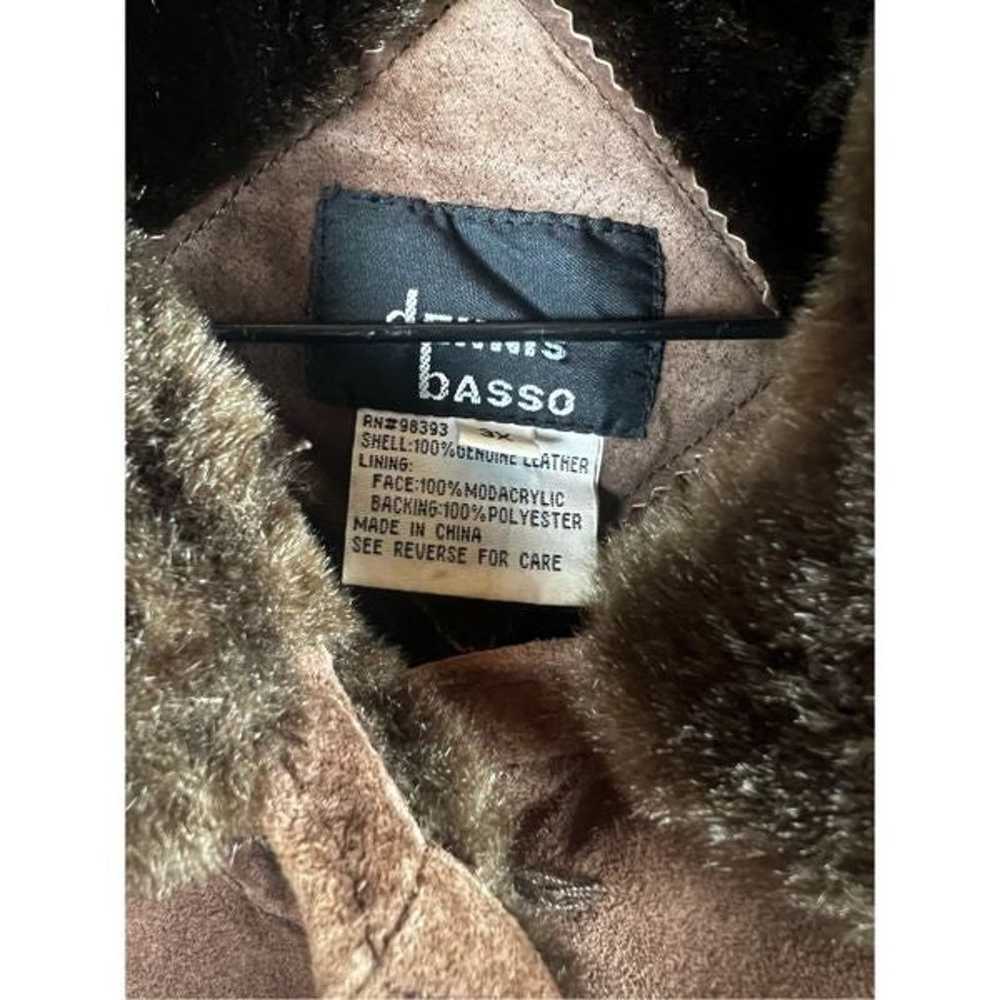 Dennis Basso Women's Genuine Leather Brown Suede … - image 3