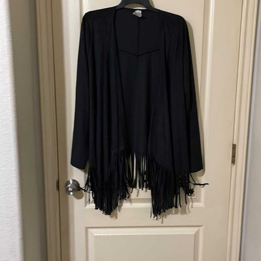 Now N Forever super soft faux suede sleeve cape/j… - image 2