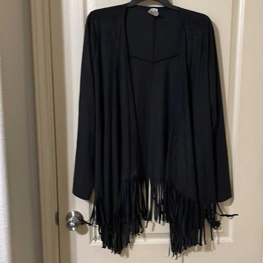 Now N Forever super soft faux suede sleeve cape/j… - image 3