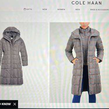 Cole Haan women’s signature 40” down coat size XS