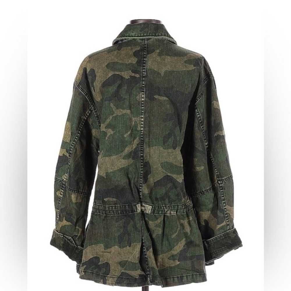 Free People Seize The Day Camo Jacket xs - image 7