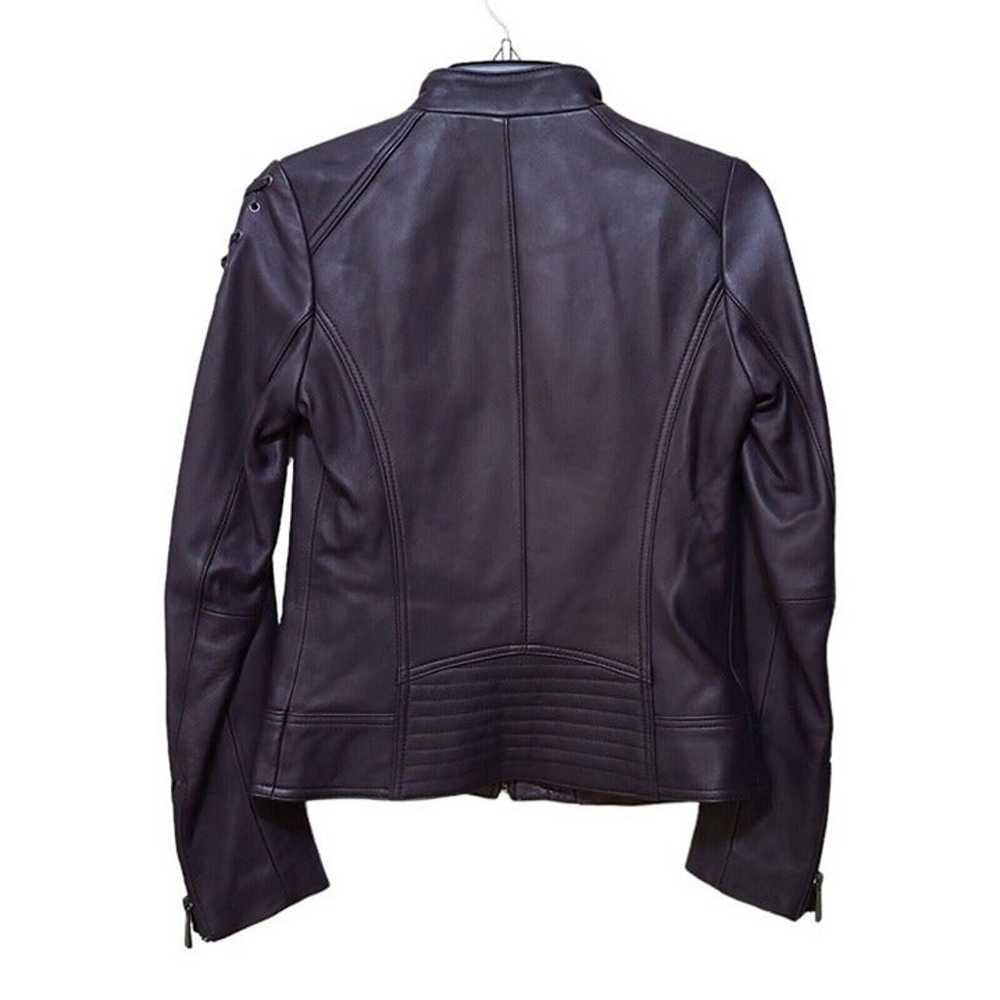 NEW Michael Kors Women's Leather Lace Up Jacket M… - image 2
