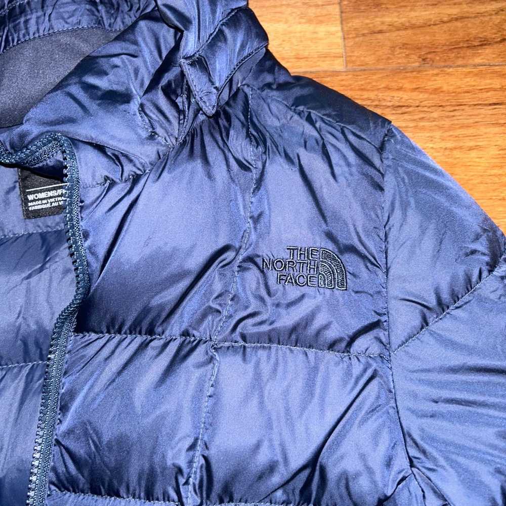 womens north face jacket navy blue - image 2