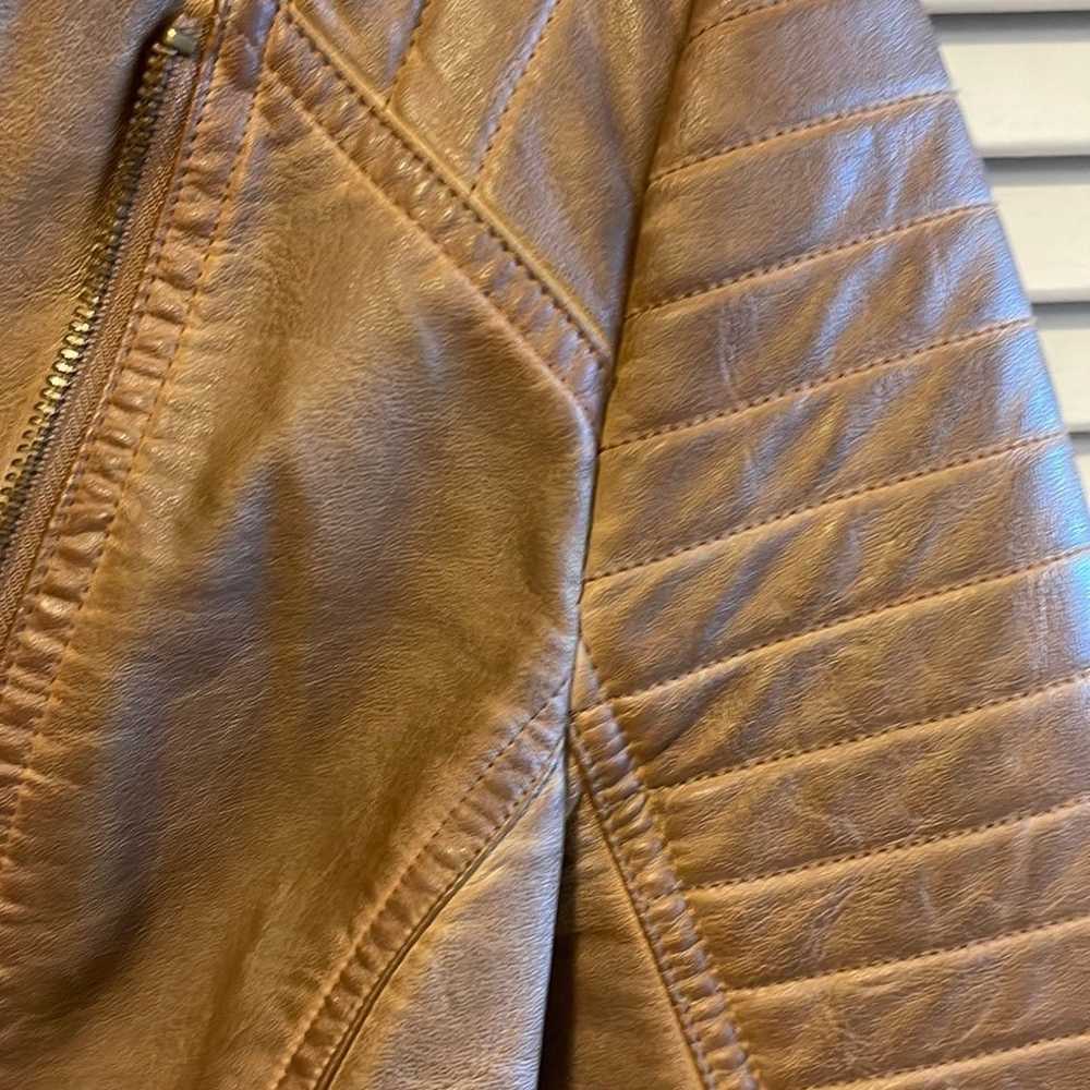 BB Dakota leather jacket, XS, tan, great condition - image 3