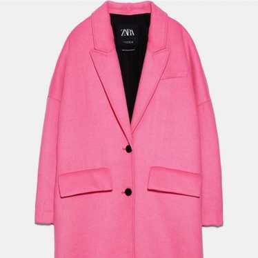 Zara Pink Oversized Coat