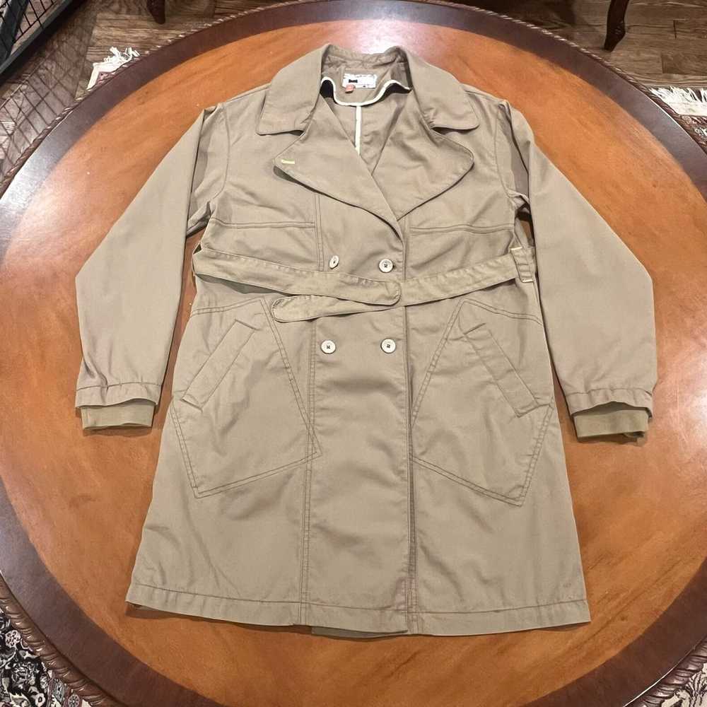 Pilcro x Anthropologie Utility Trench Coat Moss B… - image 3