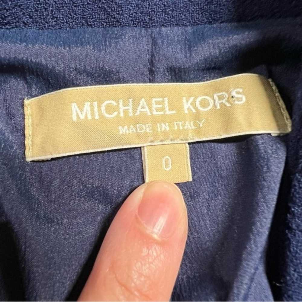 Michael Kors Collection Navy Blue Stretch Virgin … - image 3