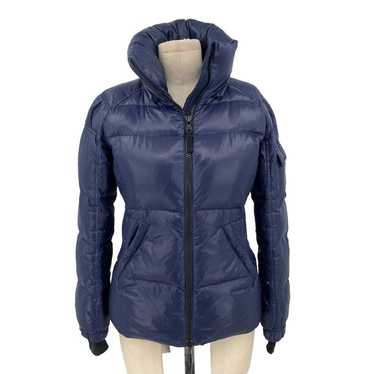 S13 Quilted Down Short Puffer Jacket  Navy Blue Si