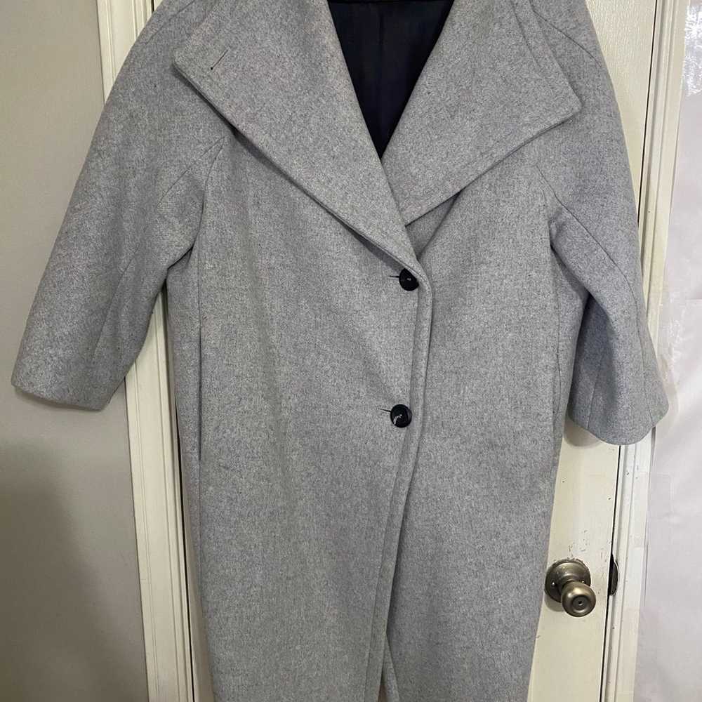Maje Gael Wool Coat in Grey - image 3
