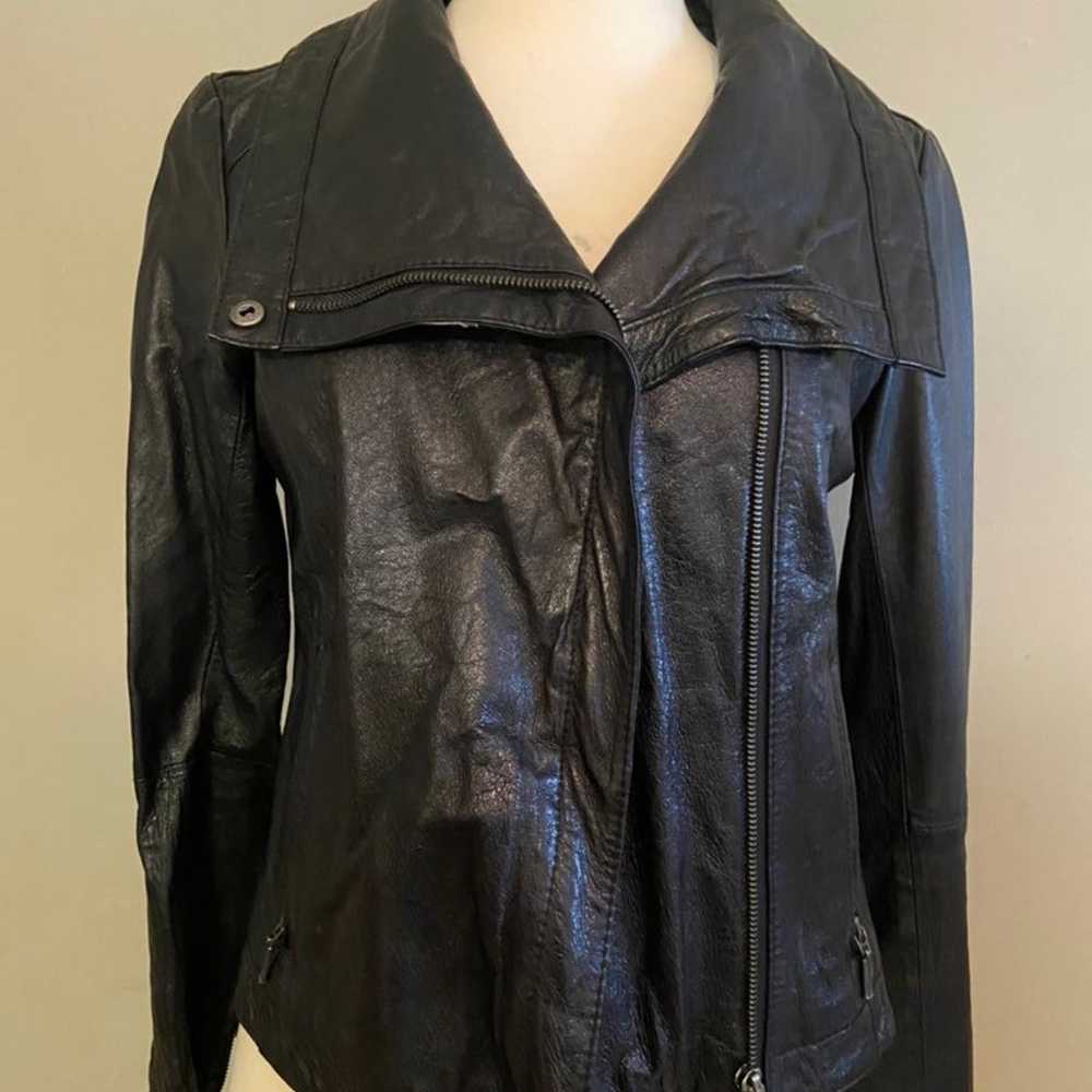 leather motorcycle jacket - image 2