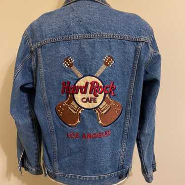 Jean Jacket LosAngeles Hard Rock Cafe XS - image 1