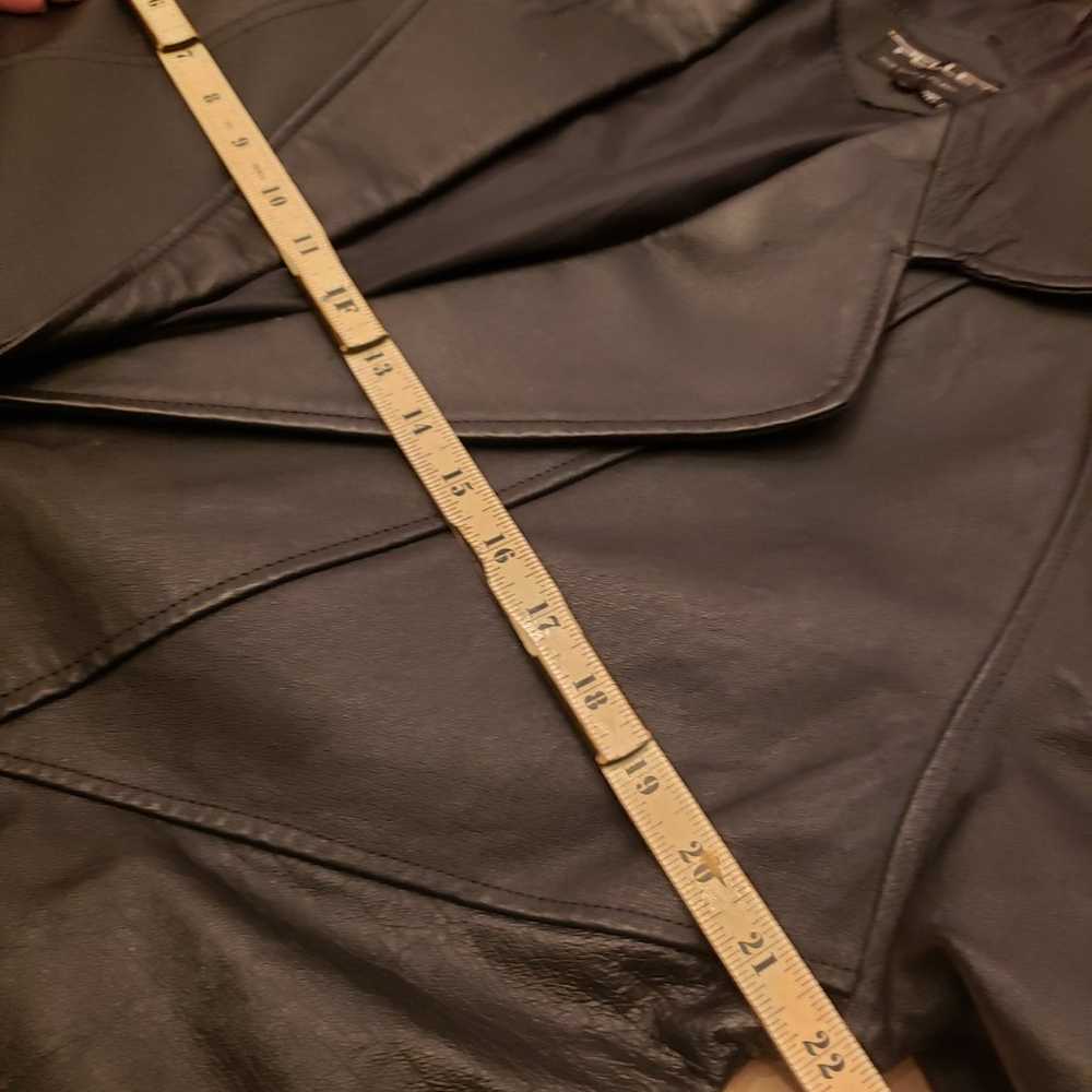 Pelle Women's Genuine Leather Knee Length Coat - image 8