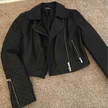 Neiman Marcus Quilted Leather Jacket