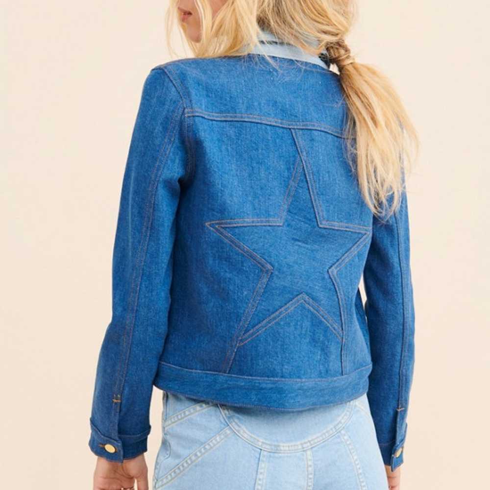 Stoned Immaculate Super Star Denim Jacket Small - image 2