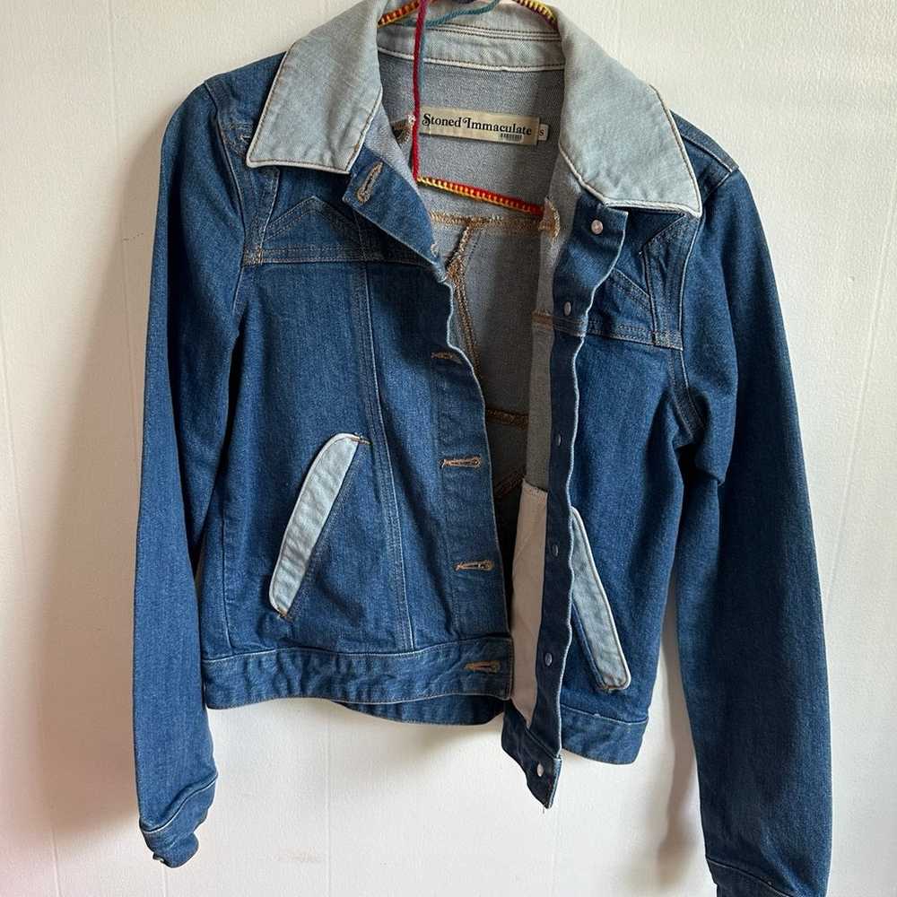 Stoned Immaculate Super Star Denim Jacket Small - image 4