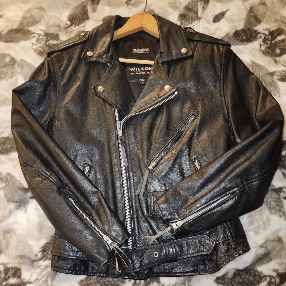 Vintage 80' biker jacket - image 2