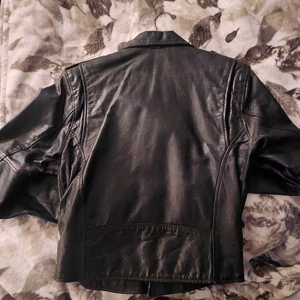 Vintage 80' biker jacket - image 4