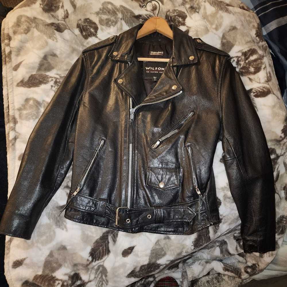 Vintage 80' biker jacket - image 5