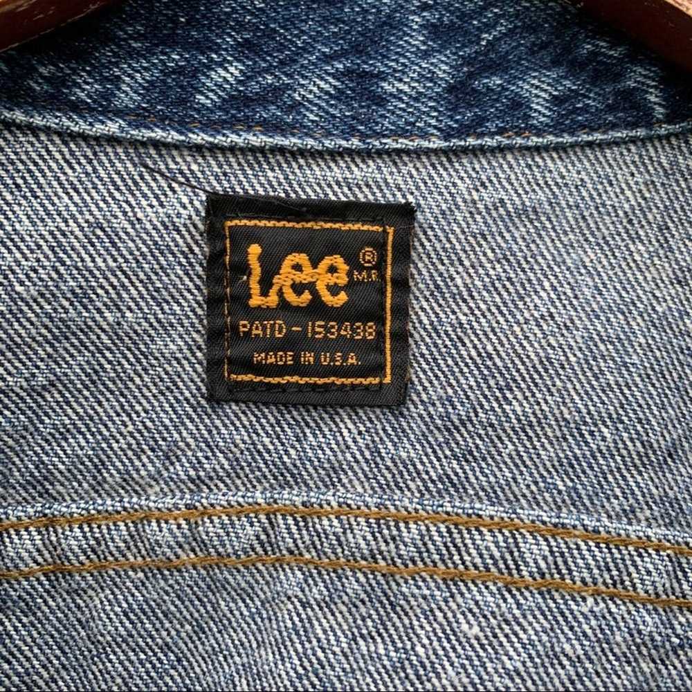 Vintage Lee denim jean trucker jacket Black Label - image 3