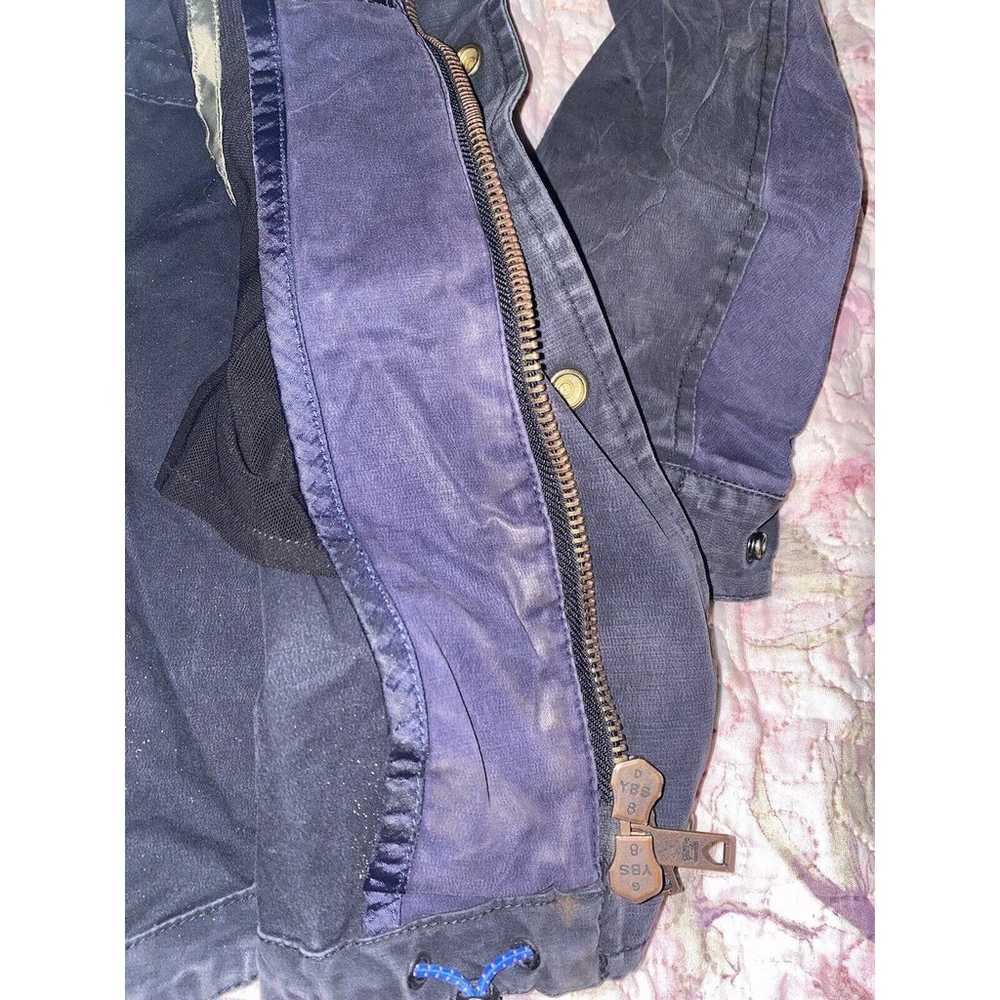 Scotch & Soda Blue Hooded Parka Jacket Removable … - image 11