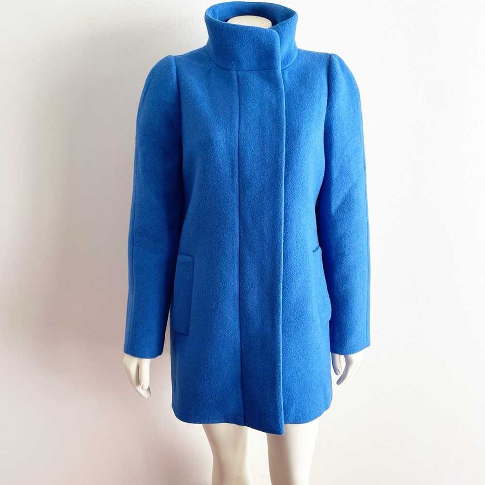 J.Crew Mercantile Cocoon Wool Peacoat Blue Size 4 - image 1