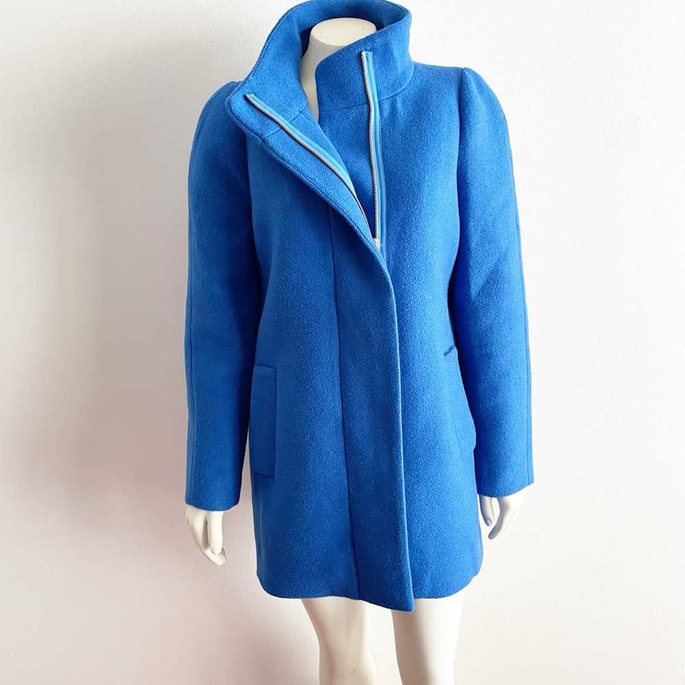 J.Crew Mercantile Cocoon Wool Peacoat Blue Size 4 - image 3